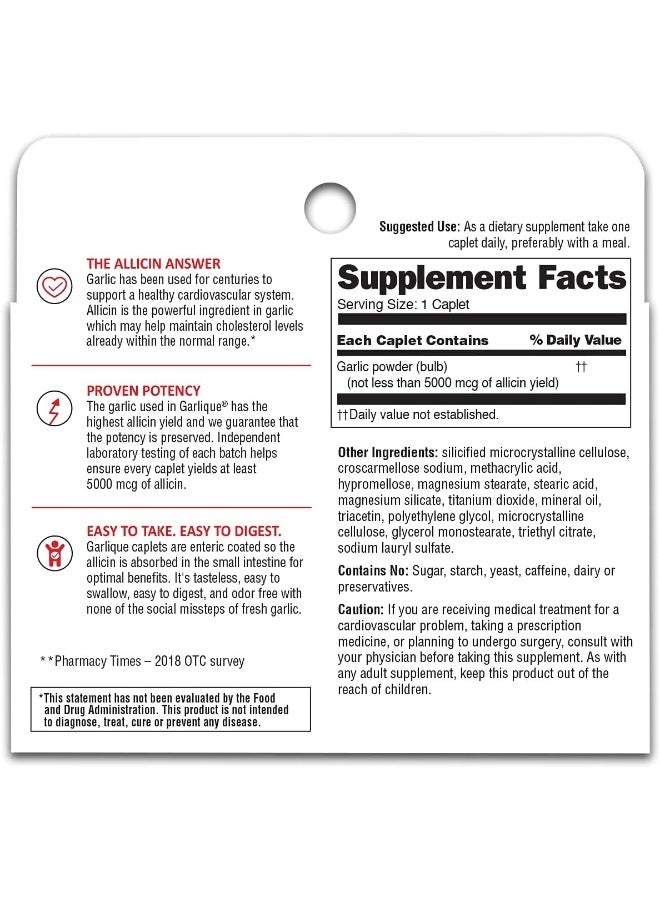 Garlique - 60 Tablets - Image 3